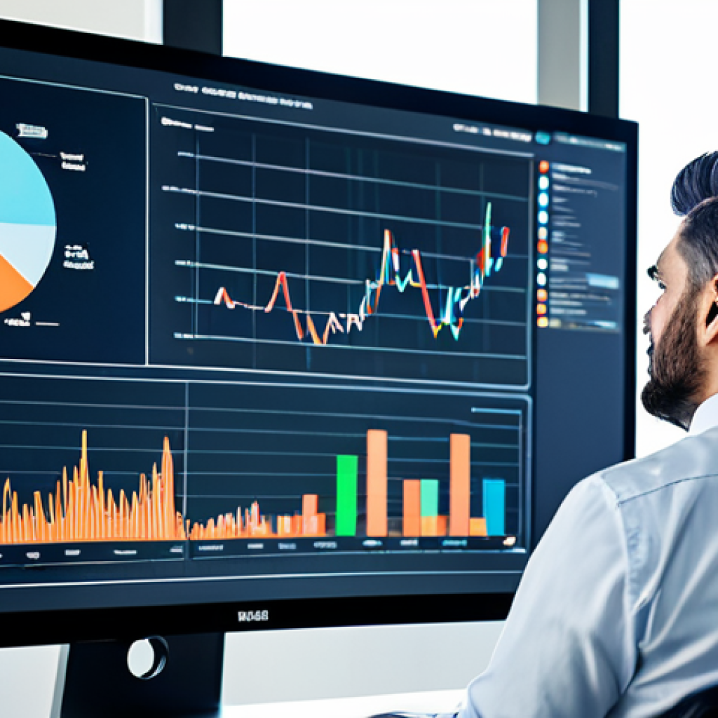 **
"A data scientist, fully clothed in professional attire, analyzing data visualizations on a large monitor in a brightly lit, modern office. The visualizations show charts and graphs related to model performance. Safe for work, appropriate content, perfect anatomy, natural proportions, high-resolution, professional quality."
**