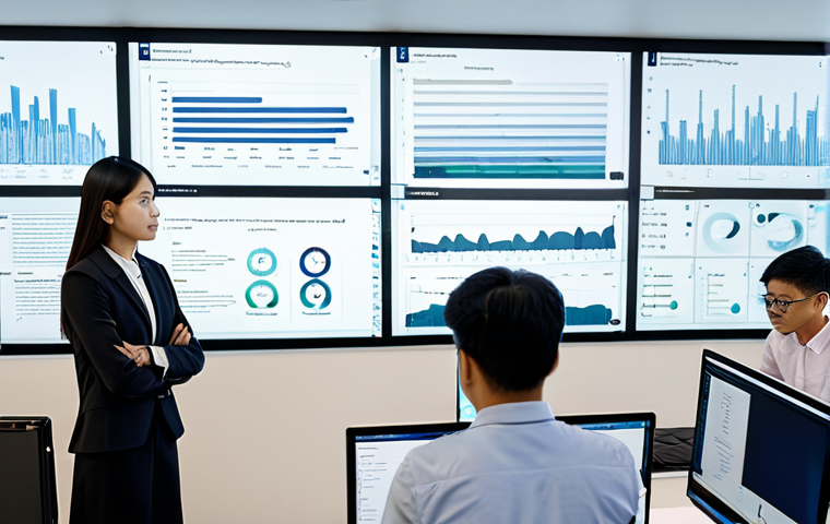 **

A team of Thai data scientists in a modern Bangkok office, collaboratively designing a neural network on a large touchscreen display. The screen shows a schematic of the network with highlighted layers representing data encryption and privacy protocols. The atmosphere is bright and professional, with large windows overlooking the city. Everyone is fully clothed in appropriate office attire. Emphasis on ethical AI development principles. Include elements representing the PDPA law (perhaps subtly incorporated into the UI design on the screen). Safe for work, appropriate content, fully clothed, professional, modest, family-friendly, perfect anatomy, correct proportions, natural pose, well-formed hands, proper finger count, natural body proportions, professional photography, high quality.

**