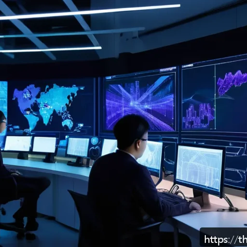신경망의 파라미터 수 줄이기 위한 방법 - A futuristic AI research laboratory setting, featuring a detailed neural network visualization on la...